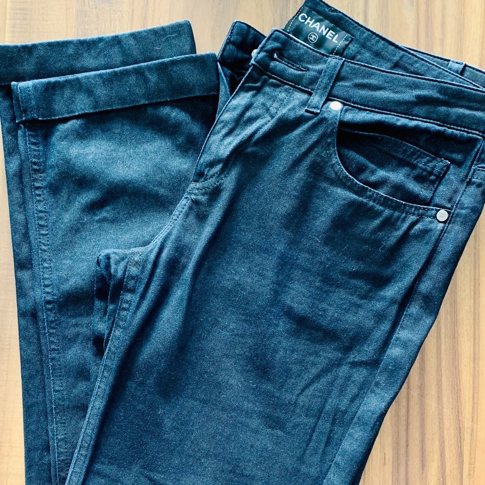 Chanel black jeans